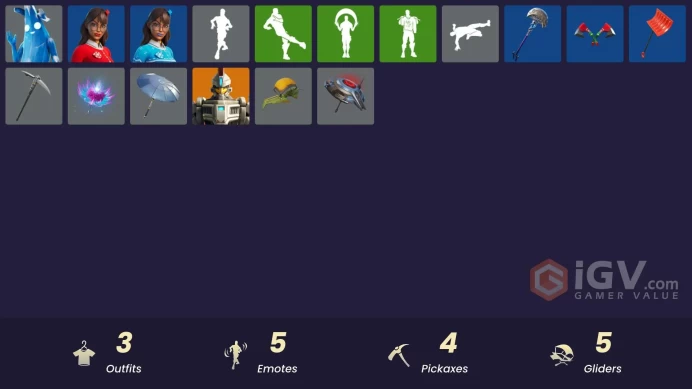 [PSN/XBOX/PC] 3 skins | Polar Peely | Blizzabelle | Krisabelle | Ancestral Bloom | Twin Crossfire | Ice-Blasted Snow Crunchem | Clawz Retro
