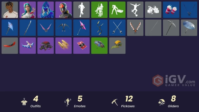 [PSN/XBOX/PC] 4 skins | Andromeda | Slayer Juice WRLD | Burnoff | Katalina | Gwenpool's Katanas | 999 Knives | Tomoki & Katana