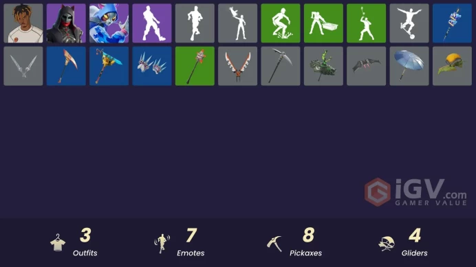 [PSN/XBOX/PC] 3 skins | Slayer Juice WRLD | Nyanja | Felina | Meowtooth Plush | Captain Jones's Shield & Pickaxe | Gwenpool's Katanas