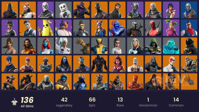 [XBOX/NINTENDO/PSN/PC]135 skins | Black Knight | Sparkle Specialist | The Reaper | Blue Squire | Royale Knight | Elite Agent CC208