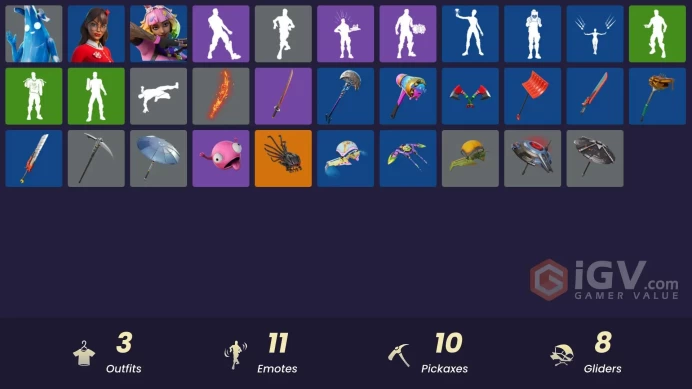 [PSN/XBOX/PC] 3 skins | Vivi Chroma | Polar Peely | Krisabelle | Ancestral Bloom | Twin Crossfire | Adira's Battle Flag | Love Lock