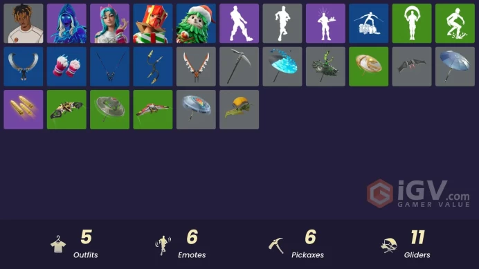 [PSN/XBOX/PC] 5 skins | Andromeda | Slayer Juice WRLD | Katalina | Holiday Boxy | Winterfest Bushranger | Gwenpool's Katanas | 999 Knives