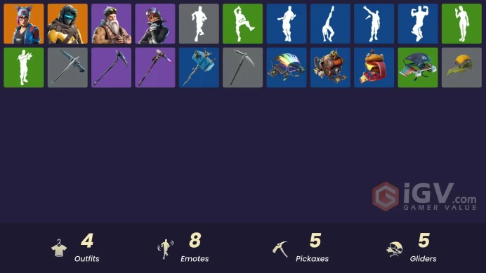 [PSN/XBOX/PC] 4 skins | Zenith | Lynx | Powder | Sgt. Winter | Altitude | Perfect Present | Ice Cube | Fabled Cape | Clawz Retro | Trail Tote
