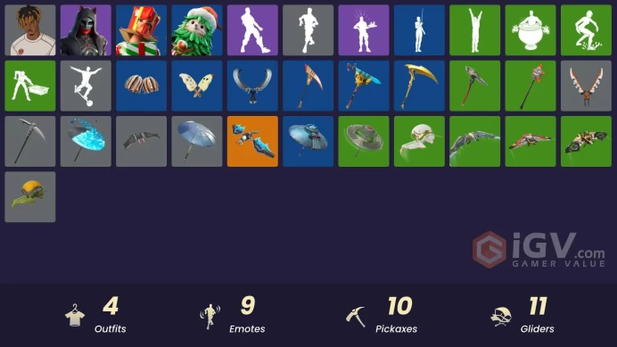 [PSN/XBOX/PC] 4 skins | Slayer Juice WRLD | Felina | Holiday Boxy | Winterfest Bushranger | Spectra Protector | Apocalypse Shroud