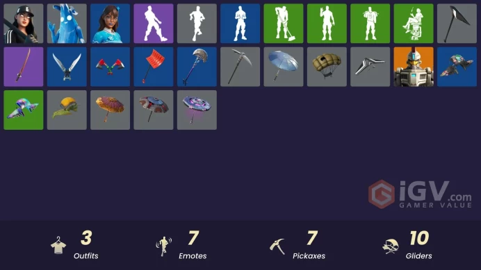 [PSN/XBOX/PC] 3 skins | Polar Peely | Ruby Shadows | Blizzabelle | Blackout Bag | Ancestral Bloom | Fishstick Janky | Lil' Black Heart