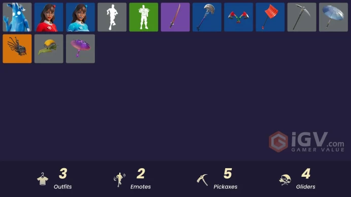 [PSN/XBOX/PC] 3 skins | Polar Peely | Krisabelle | Blizzabelle | Ancestral Bloom | Lil' Black Heart | Winner's Emblem | Clawz Retro