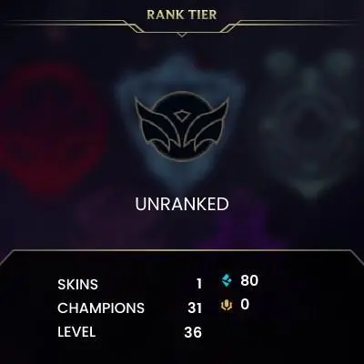 [EUW SERVER] Unranked Smurf Account ◈ UNRANKED ◈ lvl 30 + ◈10 Unranked Games NOT PLAYED ◈ FULL ACCESS ◈ EUROPE WEST ◈ 24/7 Live service