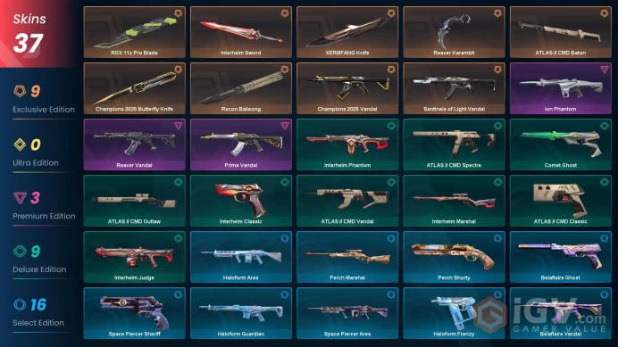 EU | XERØFANG Knife, Reaver Karambit, RGX 11z Pro Blade, Champions 2025 Bundle, Sentinels Vandal, Reaver Vandal, Prime Vandal, Ion Phantom