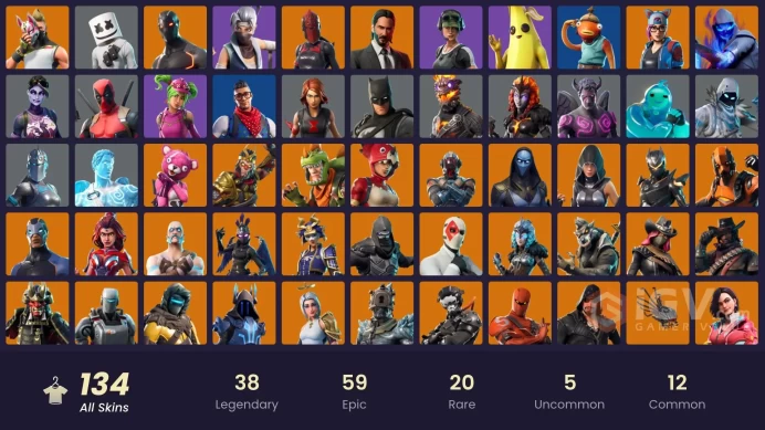 134 SKINS | TRILOGY | PRODIGY | BLUE STRIKER | RUSH | TRAILBLAZER | CLOUD STRIKER | BLACKHEART | SHOGUN | TRICERA OPS | REX