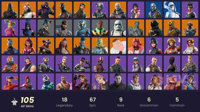 [PC/PSN] 105 skins | Black Knight | Sparkle Specialist | The Reaper | Blue Squire | Royale Knight | Elite Agent | Havoc | Rogue Agent | 50 VB
