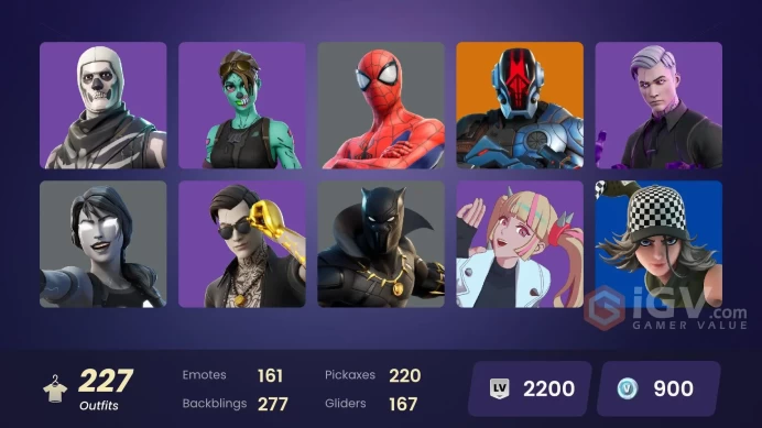 [ALL PLATFORMS]-226 Skin-Master Chief (Matte Black) | Recon Champion| FNCS Champion Seeker |Ghost Rider|Doggo| FULL ACCESS | LIFE TIME WARRANTY