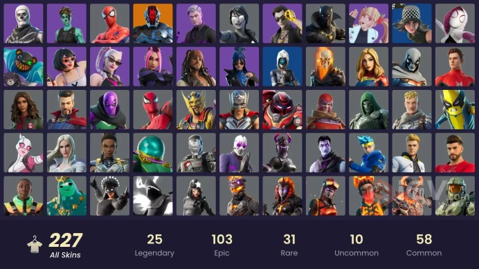 [ALL PLATFORMS]-226 Skin-Master Chief (Matte Black) | Recon Champion| FNCS Champion Seeker |Ghost Rider|Doggo| FULL ACCESS | LIFE TIME WARRANTY