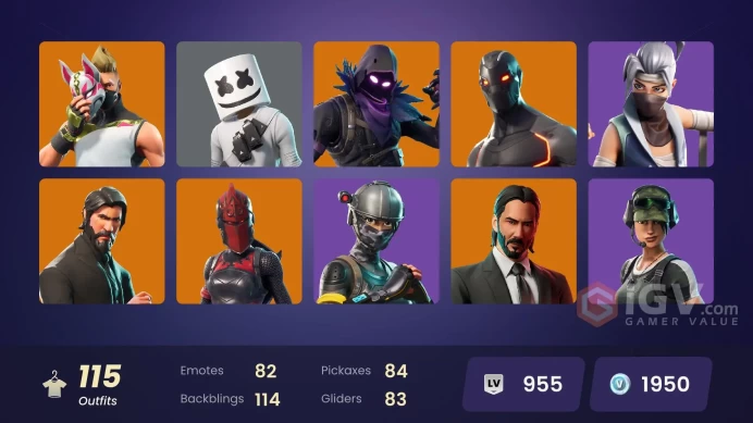 FA - [PSN/XBOX/PC] - 115 skins | OG STW | The Reaper | Elite Agent | Trailblazer | John Wick | The Imagined | Omega | The Ice King | 1950 VB