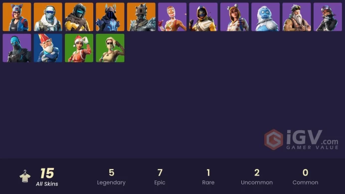 FA -  [PSN/XBOX/PC] - 15 skins | The Ice King | Frostbite | The Prisoner | Merry Mint Axe | Zenith | Onesie | Trog |Sgt. Winter |Ginger Gunner| 