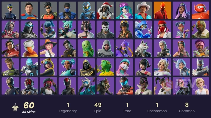 [ALL PLATFORMS]-Catwoman Comic Book Outfit-49 Skin-76 pickaxes-48 emotes -43 gliders FULL ACCESS-CHANGEABLE MAIL