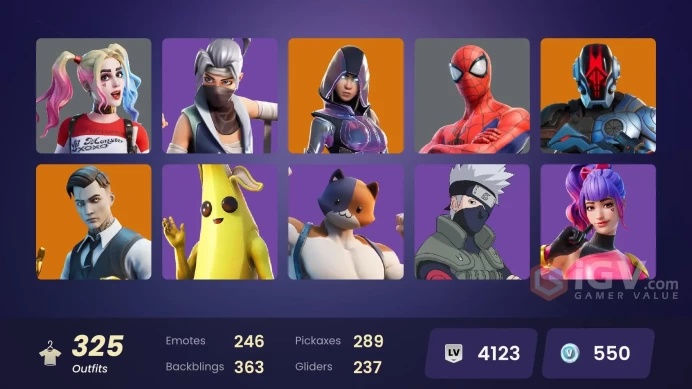 [ALL PLATFORMS]-324 Skin-Glow og-Son Goku-Midas-Naruto Uzumaki-Ryu-Chun-Li-FNCS Champion Seeker-Championship Aura-Champion Kyra-FULL ACCESS-