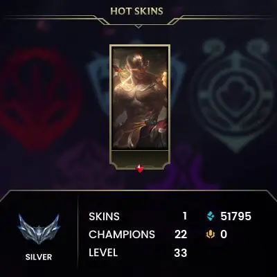 [EUW] Season 15 | Silver 3 %85 WR (TOP) | 1 Skins | 51.7K BE | Honor 2 | 22 Champs | CHANGEABLE E-MAIL Wins: 12 Losses: 2