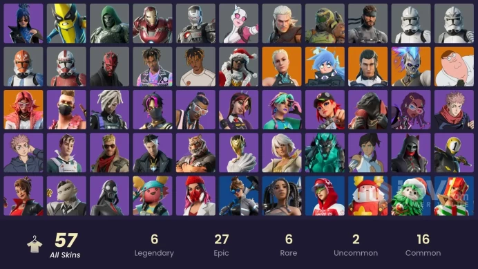 200$ spent  [PC/PSN/XBOX] 57 skins | Aura | Star Wand | Juice WRLD | Darth Maul | Clone Trooper | Burning Ambition Valeriamssh264