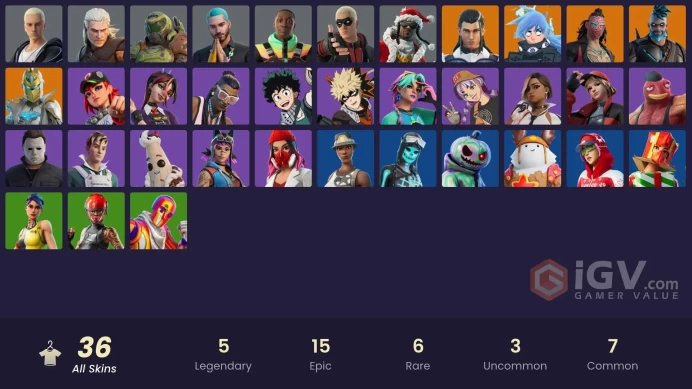 [PC/PSN] 36 skins | Harley Hitter | Dummy Supreme | Rap Boy | J Balvin | Harbinger Armor Omegarok