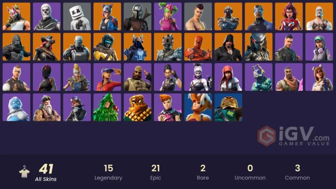 [PC/PSN] 41 skins | Mandalorian | Hybrid (Stage 4) | Stage 4 | Ragnarok (No Shoulder Pad) | Zenith (Stage 4)Zka804