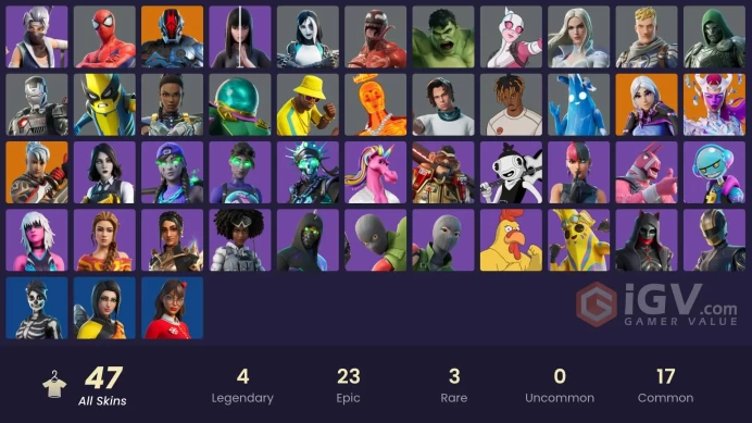 [PC/PSN] 46 skins | Torin (Sideways Warrior) | Ronin (Cape) | The Foundation (Helmet Off) | The Cube QueenZka823