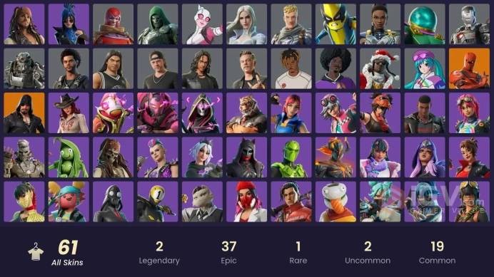 200$ Spent [PC/PSN/XBOX] 61 skins | Go Mufasa | Jabba Switchway | Get Griddy | Rust Bucket | Blackheart (Stage 8)mssh479