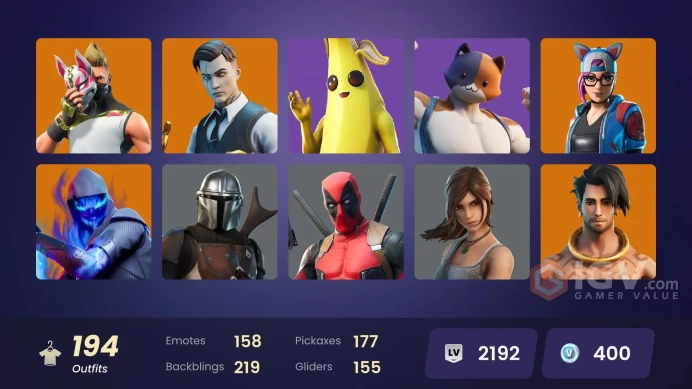 [PC/PSN/XBOX] 188 skins | OG STW | Aura | Lara Croft | Peely | Dynamo | Star Wand | Mandalorian | Laugh It Upmssh596