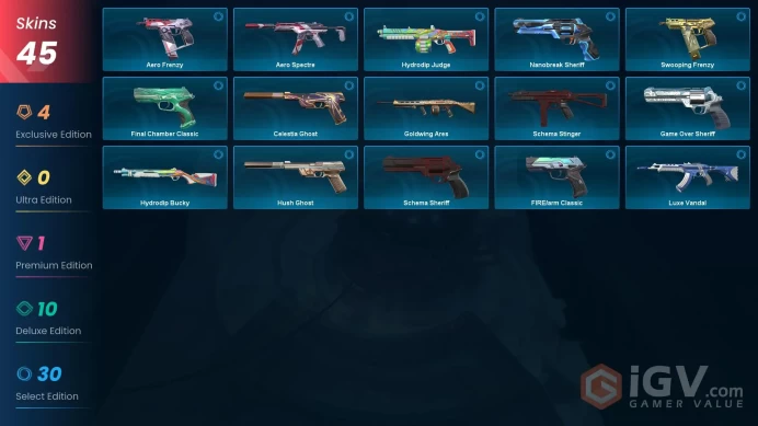 【ASIA】Gold + 1 Vandal, 1 Phantom, 1 Spectre + 2 Full BP + Full Access + Changeable Email + Instant Delivery + Hand Made + 24/7 Support