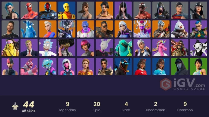 [ALL PLATFORMS]-44 Skin-Arcane Jinx-Lara Croft-Customized Captain-FULL ACCESS-