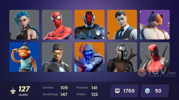 [ALL PLATFORMS] 127 Skins | OG STW | Gold Midas | Arcane Jinx OG | Torin | Valeria | Krampus | Malik | Gear Specialist Maya  | FULL ACCESS  |