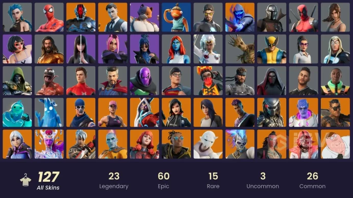 [ALL PLATFORMS] 127 Skins | OG STW | Gold Midas | Arcane Jinx OG | Torin | Valeria | Krampus | Malik | Gear Specialist Maya  | FULL ACCESS  |
