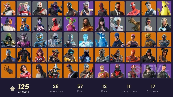 [XBOX/NINTENDO/PSN/PC]113 skins | Gear Specialist Maya | Gold Brutus | Gold Kratos | Gold Midas | Omega (stage 5) | Tart Tycoon C7