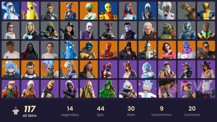 [XBOX/NINTENDO/PC]111 skins | Backlash | Blackheart | Kado Thorne | Kymera | Lynx | Nezumi | Rox | Sentinel | The Ageless C19