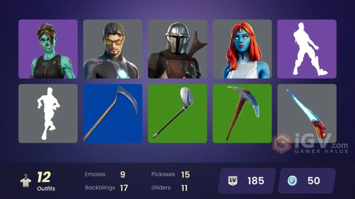 [PC/PSN/XBOX][Instant change mail] 12 skins | Mandalorian | Doctor Doom | Mystique | Tony Stark | Wolverine