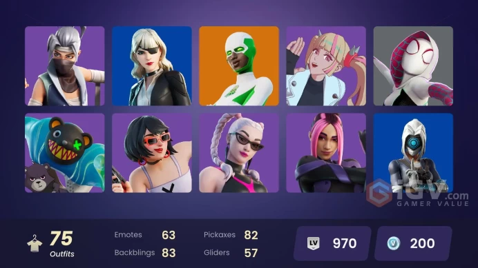 [XBOX/NINTENDO/PC]70 skins | Andre | Backlash | Keri Commander | Kymera | Malik | Paradigm (Reality-659) | Renee | Snap | Twyn C13