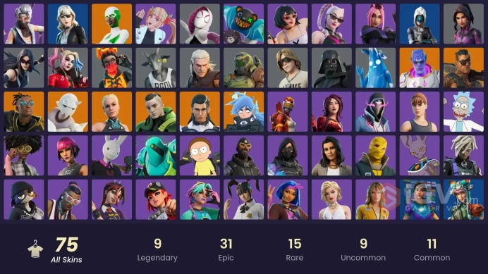 [XBOX/NINTENDO/PC]70 skins | Andre | Backlash | Keri Commander | Kymera | Malik | Paradigm (Reality-659) | Renee | Snap | Twyn C13