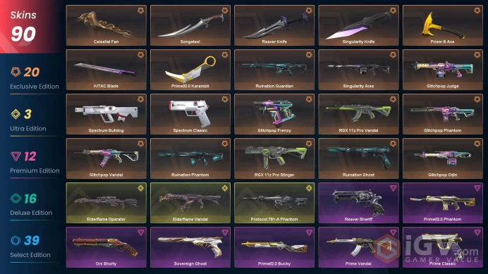 [EU/TR] %50 CHEAP VP! 10356 VP | Celestial Fan | ElderFlame Operator | ElderFlame Vandal | RGX Vandal | Protocol Phantom | Ranked Ready | Safe