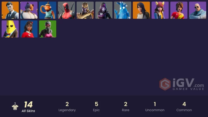 [PC/XBOX/PSN/SWITCH] 14 skins | Dark Skully | Gold Midas | Gear Specialist Maya | MASK OFF | Thanos | Skye | Meowscles | Brutus | TNTina |
