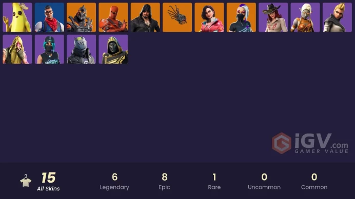 [PC/XBOX/PSN/SWITCH] 15 skins | Prodigy | STAGE 5 | STAGE 4 | STAGE 8 | Ruin | Sentinel | Catalyst | Tilted Teknique | X-Lord | Ember | 1800 VB