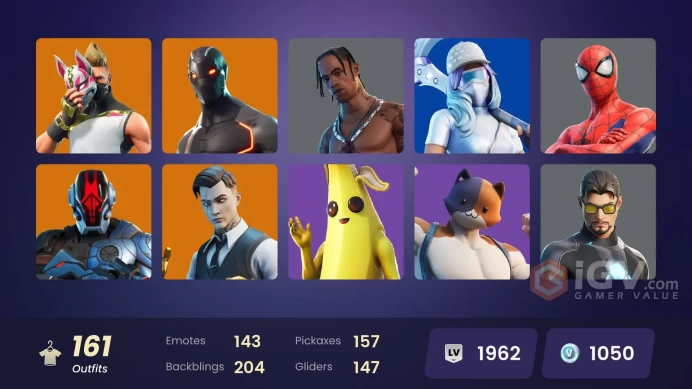 FA - [XBOX/SWITCH/PC] - 159 skins | OG STW | Neo Versa | Travis Scott | Gold Midas | Gold Brutus | Gold Meowscles | Sultura [ULTRA SAFE]