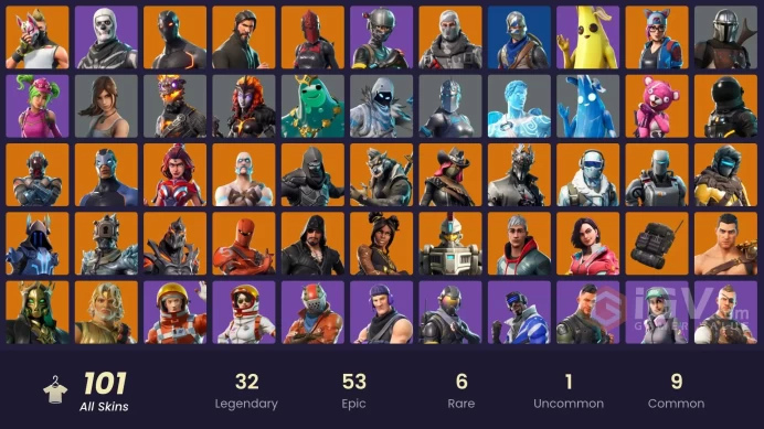 [PC/XBOX] 101 skins | IKONIK | The Reaper | Blue Squire | Royale Knight | Elite Agent | Sub Commander | Blue Striker | Havoc | 450 VB