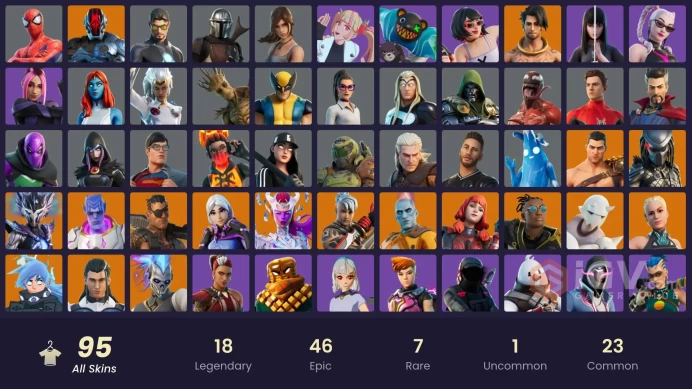 [XBOX/NINTENDO/PSN/PC]93 skins | Joey | Predator | Snap | Spire Assassin | The Foundation | The Imagined | The Origin C5