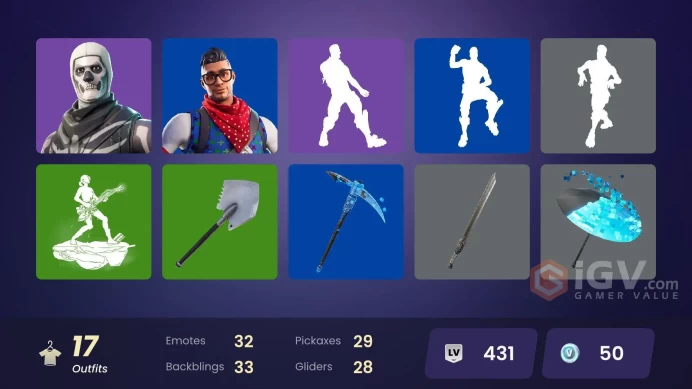 [PC] 16 skins | OG STW | Og Skull Trooper | Blue Team Leader | Prodigy | T-60 Power Armor | Pig the Butcher | Ringmaster Scarr | 50 VB
