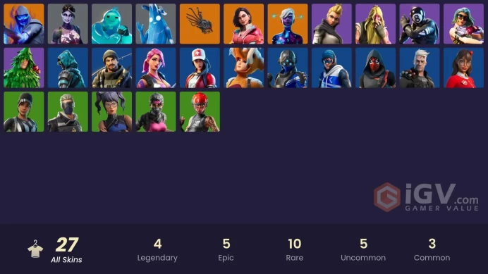 [PC/PSN/XBOX][Instant change mail] 27 skins | Trilogy | Point Patroller | Rox | Fusion | Galaxy Scout |  Dark Bomber | Rippley vs Sludge| 850 VB