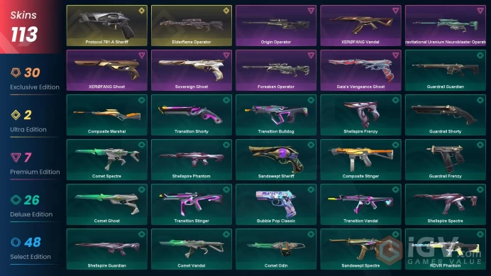 NA/USA 90725 VP Ignite Fan Champions 2023 Vandal Kuronam Bundle XERØFANG Knife Elderflame Operator Primordium Vandal Equilibrium Equilibrium