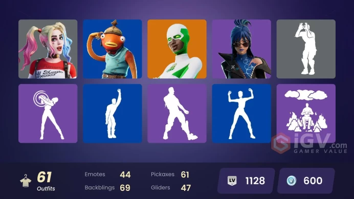 [PC/PSN/NINTENDO] 61 skins | Aura | Spider-Man (Miles Morales) | Surf Witch | Star Wand | Kylo Ren | Get Griddy nki24