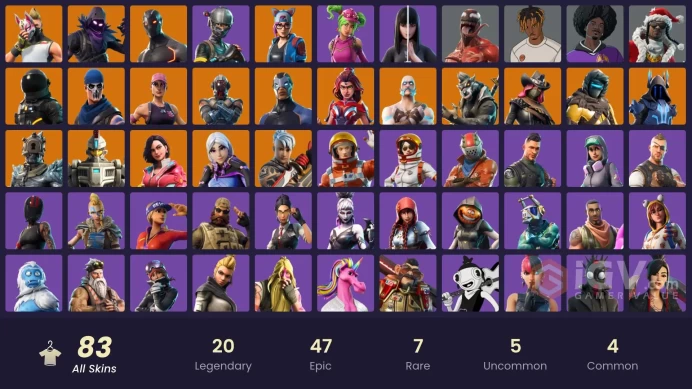 83 SKINS + TAKE THE L + STW OLD + ELITE AGENT + SLAYER JUICE WRLD + SHADOW BLADE HOPE + SPLINTER + OMEGA + DRIFT + HERO BAYMAX + JADE 