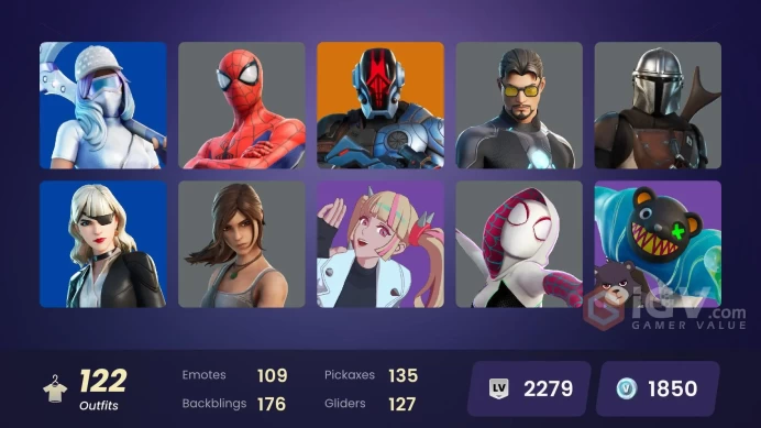 PC,PSN,XBOX 122 SKINS FA - BLAZE,PREDATOR,LARA CROFT,RICK,KOR,DOOM,CARNAGE,GROOT,CLARK KENT,WOLVERINE,GERALT,GHOST RIDER,NINJA RK948