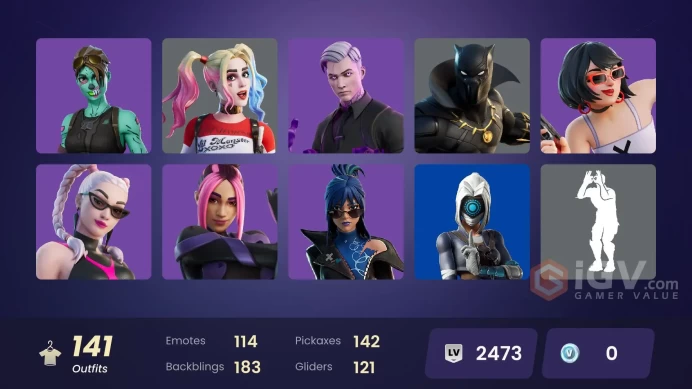 PC,PSN,XBOX 141 SKINS FA - GOKU,GALAXY SCOUT,OPTIMUS,HARLEY,SHADOW MIDAS,GHOUL TROOPER,ASTRA,BEERUS,FOCUS RK964
