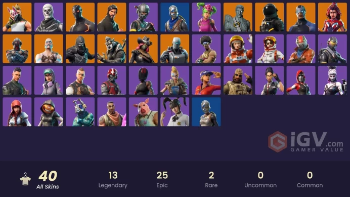 PC,PSN,XBOX 40 SKINS FA - ROYALE KNIGHT - REAPER - OMEGA,FUNK OPS,SKULL TROOPER,RUST LORD,YUKI YUBARI,FABLE - TAKE THE L RK976